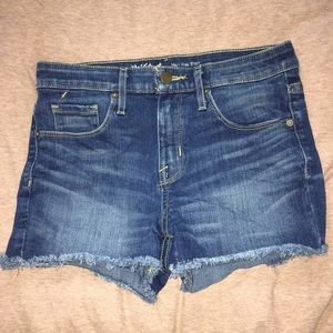 Distressed Denim Shorts